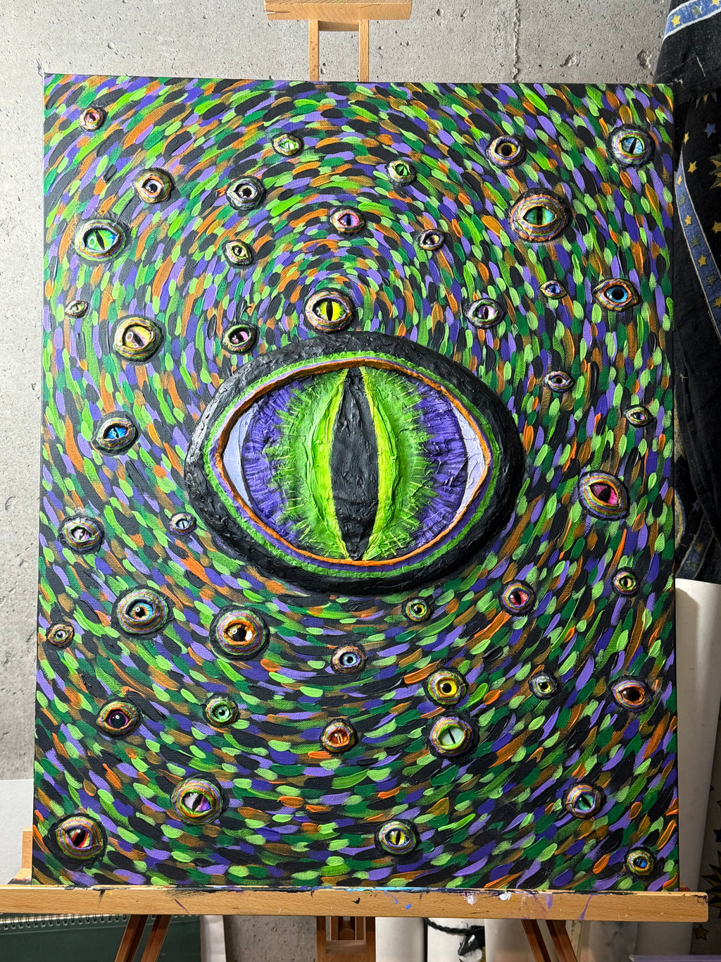 Eye of Newt 22x28 mixed media