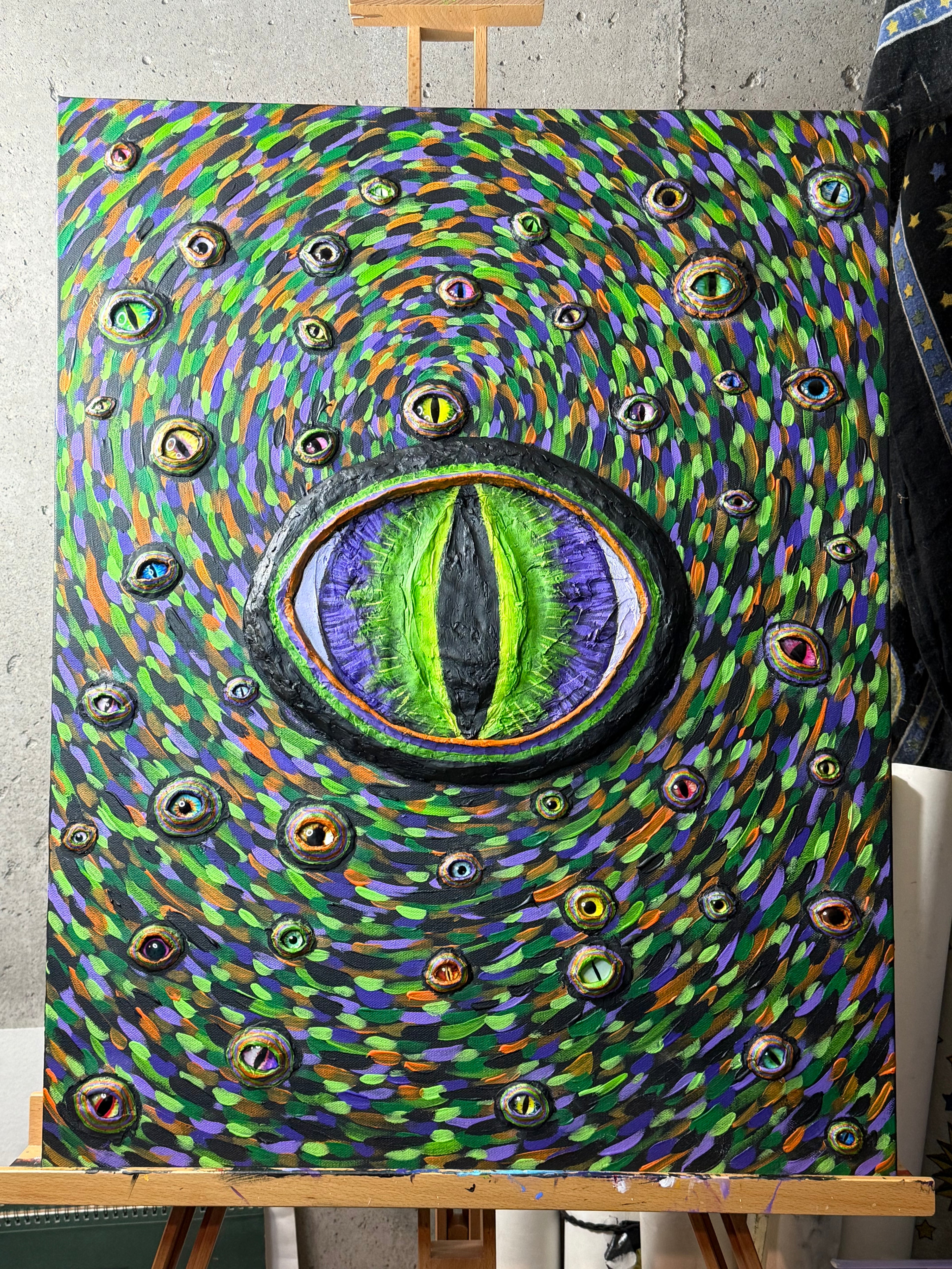 Eye of Newt 22x28 mixed media