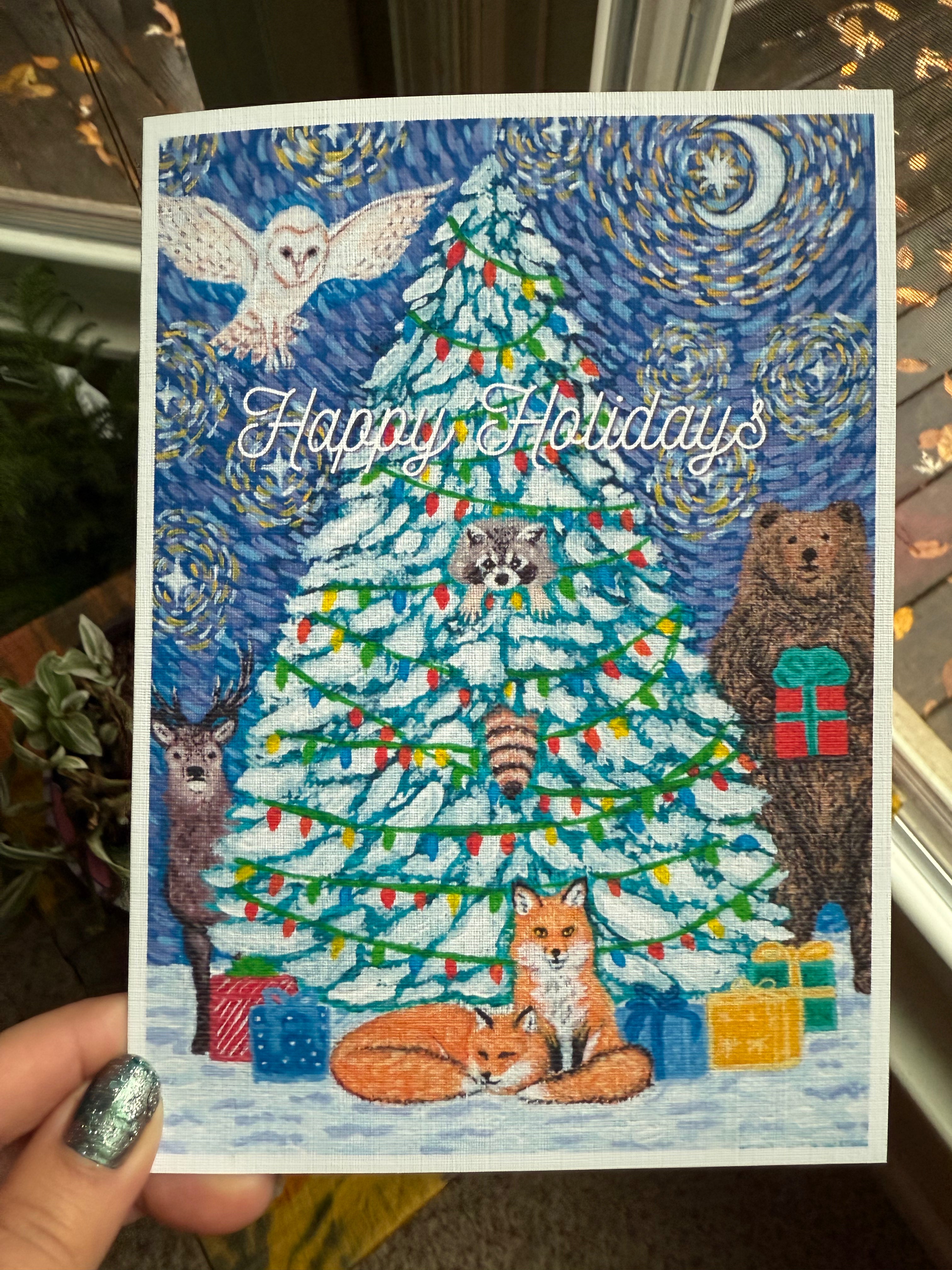 Christmas Cards Forest Friends